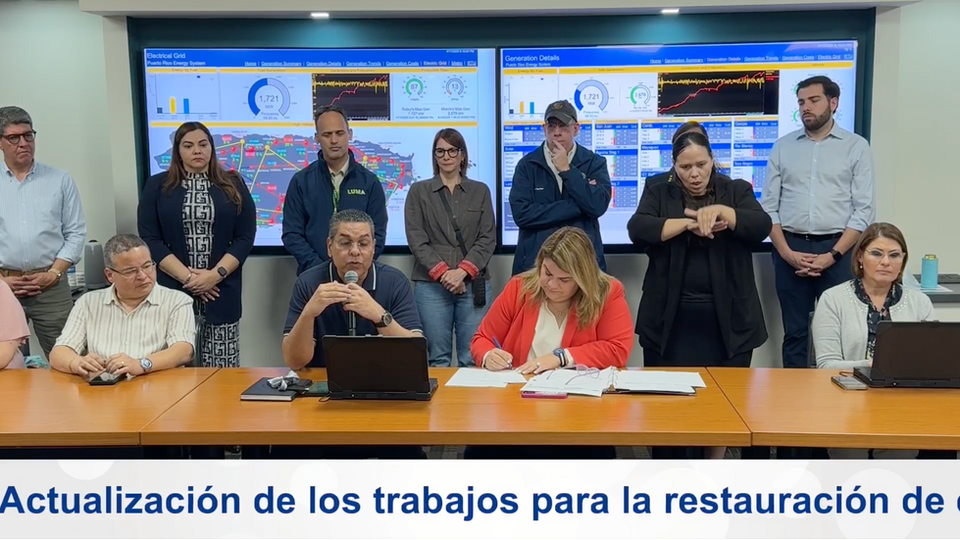 [Actualización] Conferencia de prensa sobre los trabajos para la restauración de energía en Puerto Rico.